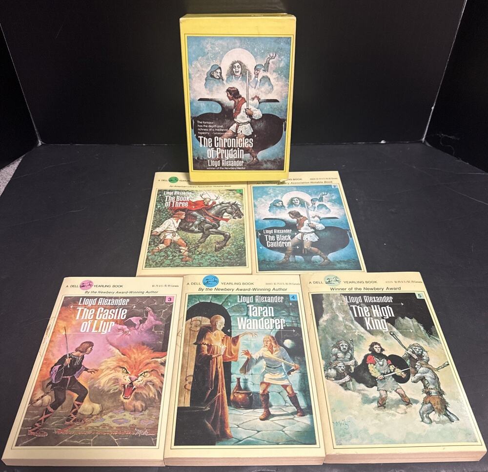 The Chronicles Of Prydain Box Set Lloyd Alexander Book 1-5 PB Dell Yearling